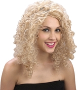 Curly Blonde (saloon Girl) Wig
