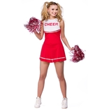 High School Cheerleader (red)