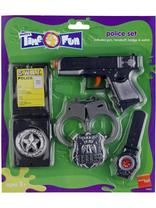 Police Set Handcuffs, Gun,badge, Watch Costume Props