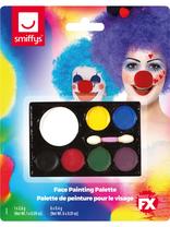 Smiffys Clown Make-up Fx, 7 Colour Palette Grease