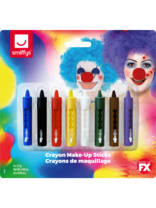 Smiffys Make-up Crayons Face / Body Retractable Multi Colour