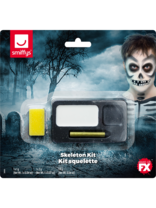  Makeup Fx Skeleton Kit Black & White Face Paint Fancy Dress Accessories
