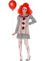 Pennywise It Vintage Clown Costume Womens