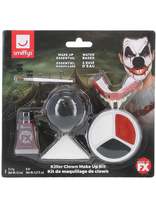 Killer Clown Makeup Kit  Face Paints, Blood, Nose, Teeth & Applicators