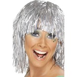 Silver Cyber Tinsel Wig