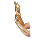 Ladies Long Gloves - Gold 