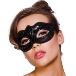 Verona Eyemask - Black Glitter 