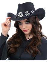 Gothic Cowboy Hat Black