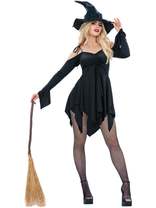 Black Witch Costume Adults Womens