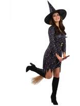Moon & Stars Pattern Witch Costume