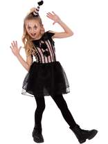 Dark Vintage Clown Costume Children Girls