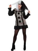 Dark Vintage Clown Costume Womens