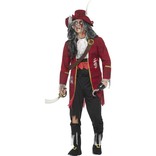 Deluxe Zombie Pirate Captain Costume, Latex