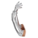 Ladies Long Gloves - Silver