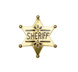 Sheriff Star Badge Accessory Cowboy