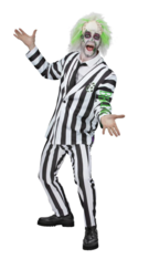 Men's Beetlejuice Costume, Jacket, Trousers & Tie