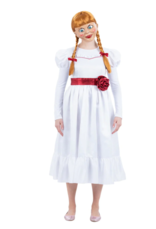 Annabelle Costume, Dress With Inserted Flower Belt