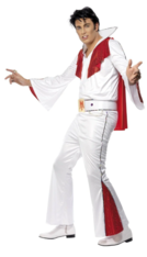 Elvis Costume, White & Red, 
