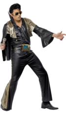 Elvis Costume, Black & Gold