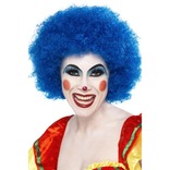 Blue Crazy Clown Wig
