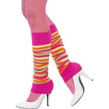 Pink Multi Stripe Legwarmers