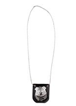 Metal Police Badge Prop With Neck Chain