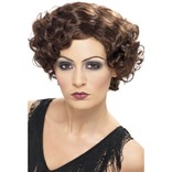 Brown 20's Flirty Flapper Wig