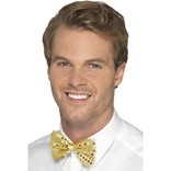 Gold Sequin Bow Tie