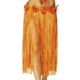Hawaiian Hula Skirt, Orange