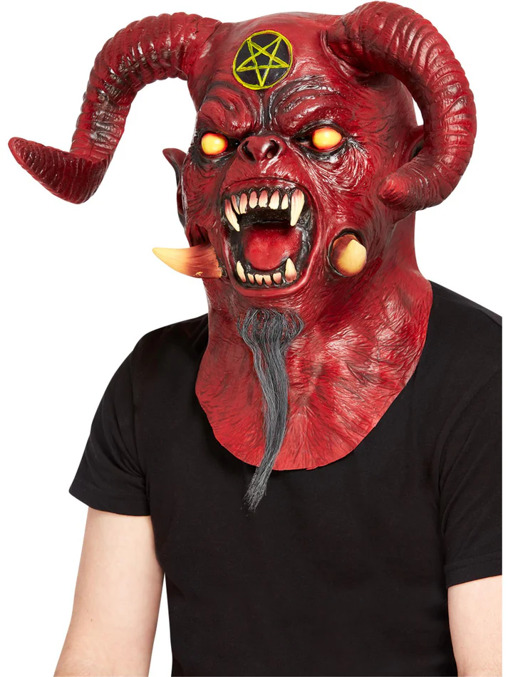 Deluxe Satanic Devil Overhead Mask