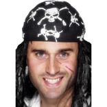 Pirate Bandana, Skull And Crossbones Design