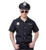 Police Shirt Black Costume