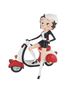 Betty Boop - On Red & White Scooter